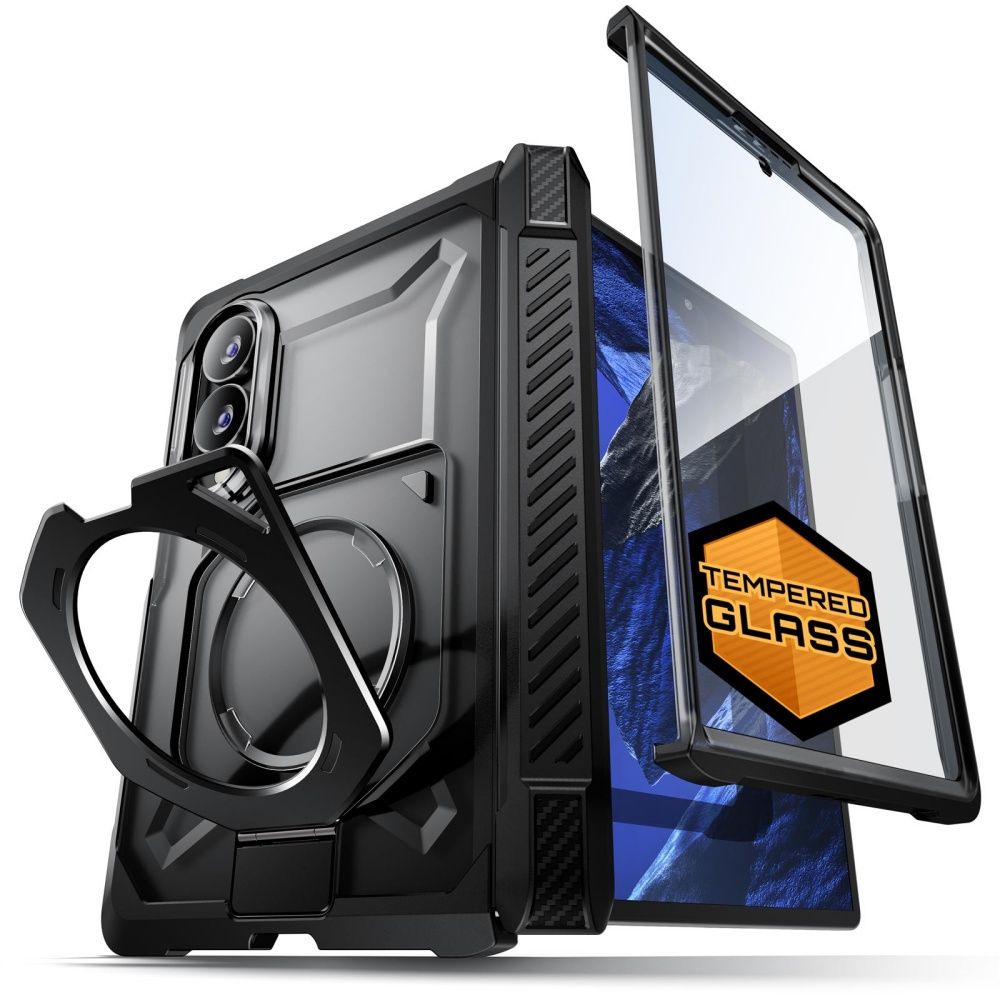 Supcase Samsung Galaxy Z Fold8 - Σκληρή Θήκη με Προστασία Οθόνης και MagSafe / Stand - UB Grip Mag - Black