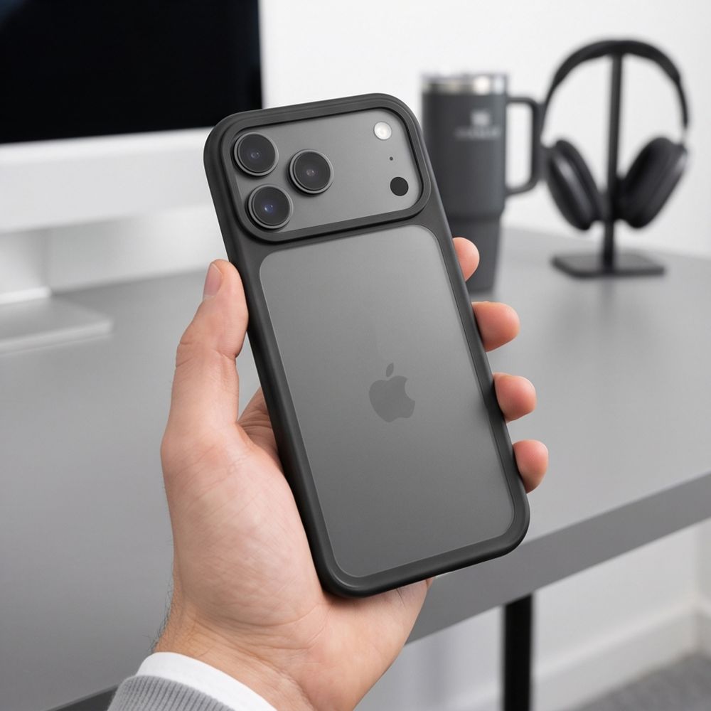 Tech-Protect iPhone 18 Pro Max / iPhone 17 Pro Max - Σκληρή Θήκη με Πλαίσιο Σιλικόνης - MagMat CC - Matte Black
