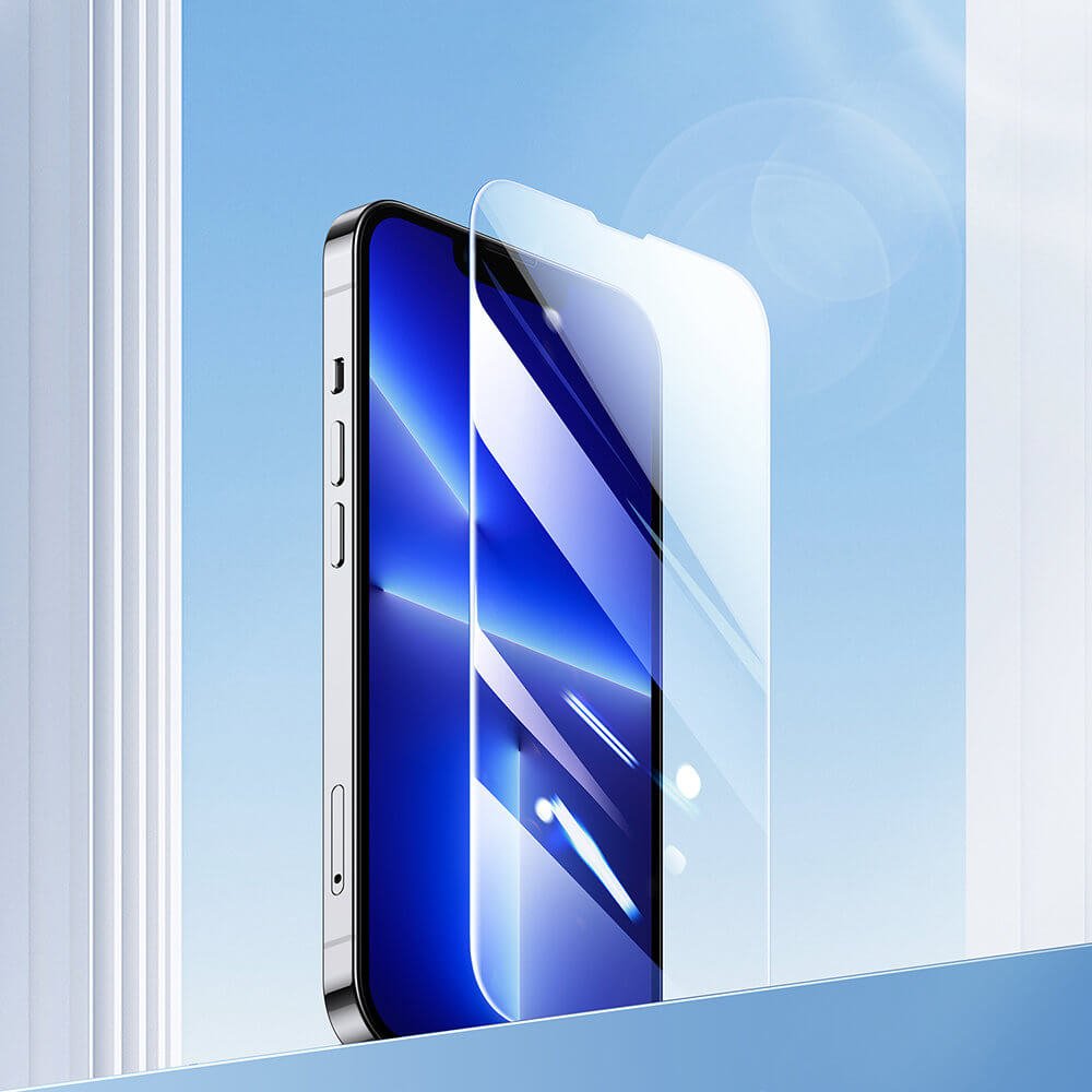 Joyroom iPhone 14 Pro Knight Series 2.5D 9H Full Screen Tempered Glass Σετ με 5 Αντιχαρακτικά Γυαλιά Οθόνης - Clear - JR - DH06