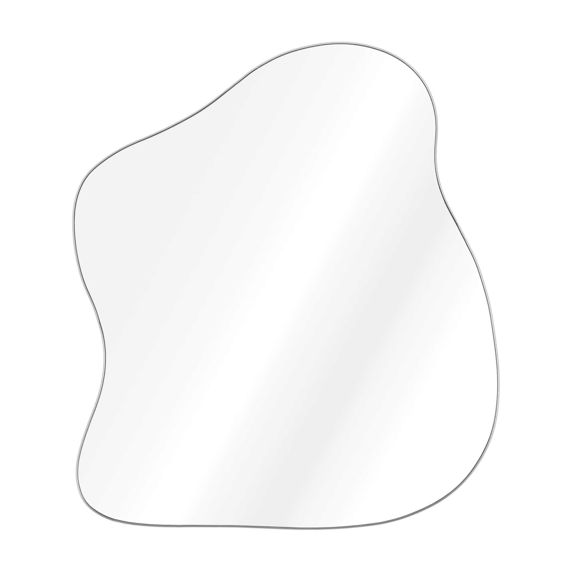 Navaris Γυάλινος Καθρέπτης Τοίχου - 37,5 x 32 x 0,4 cm - Silver - 54705.02