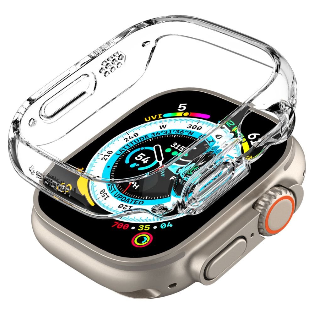 Spigen Θήκη Apple Watch Ultra (1/2/3) - 49mm Thin Fit - Διάφανη