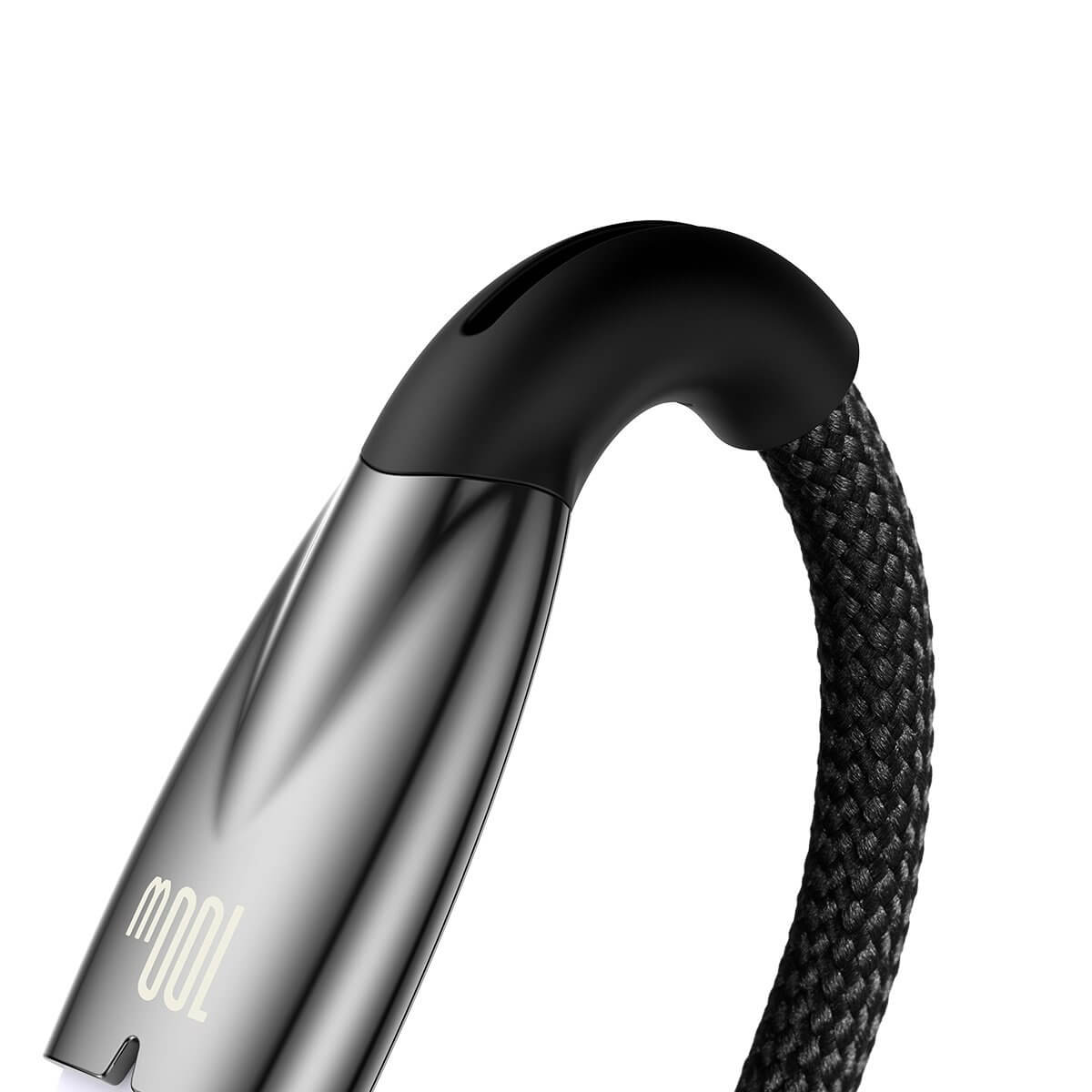 Baseus Glimmer Series PD 100W - Καλώδιο Δεδομένων και Φόρτισης Type C to USB 2M - Black - CADH000501