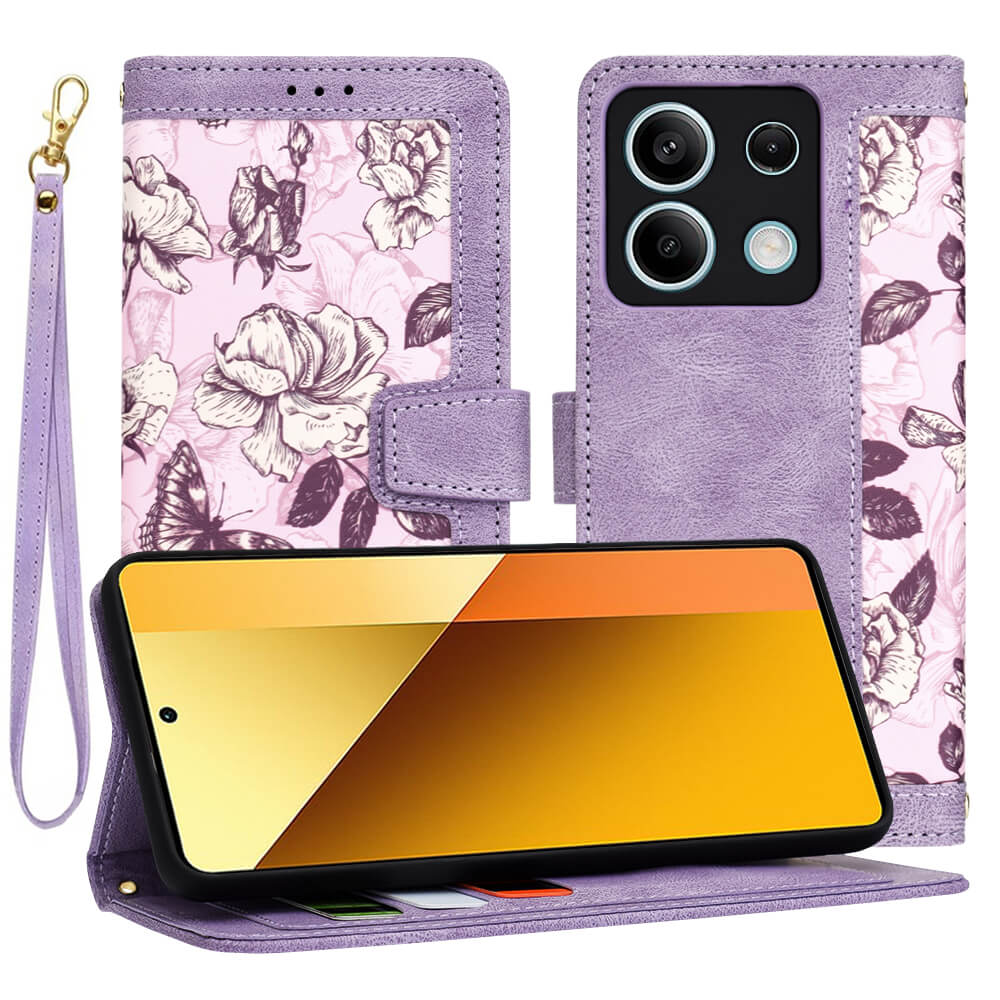 Techsuit Xiaomi Redmi Note 13 5G - FlipCraft - Θήκη Πορτοφόλι από Δερματίνη - Mysterious Purple