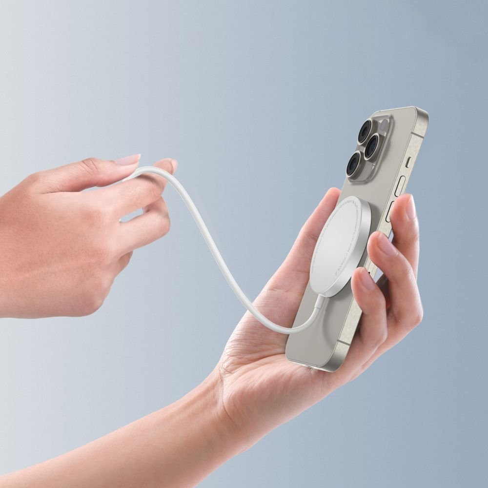 Tech - Protect QI15W - A34 15W Ασύρματος Φορτιστής MagSafe με Καλώδιο Type - C - White