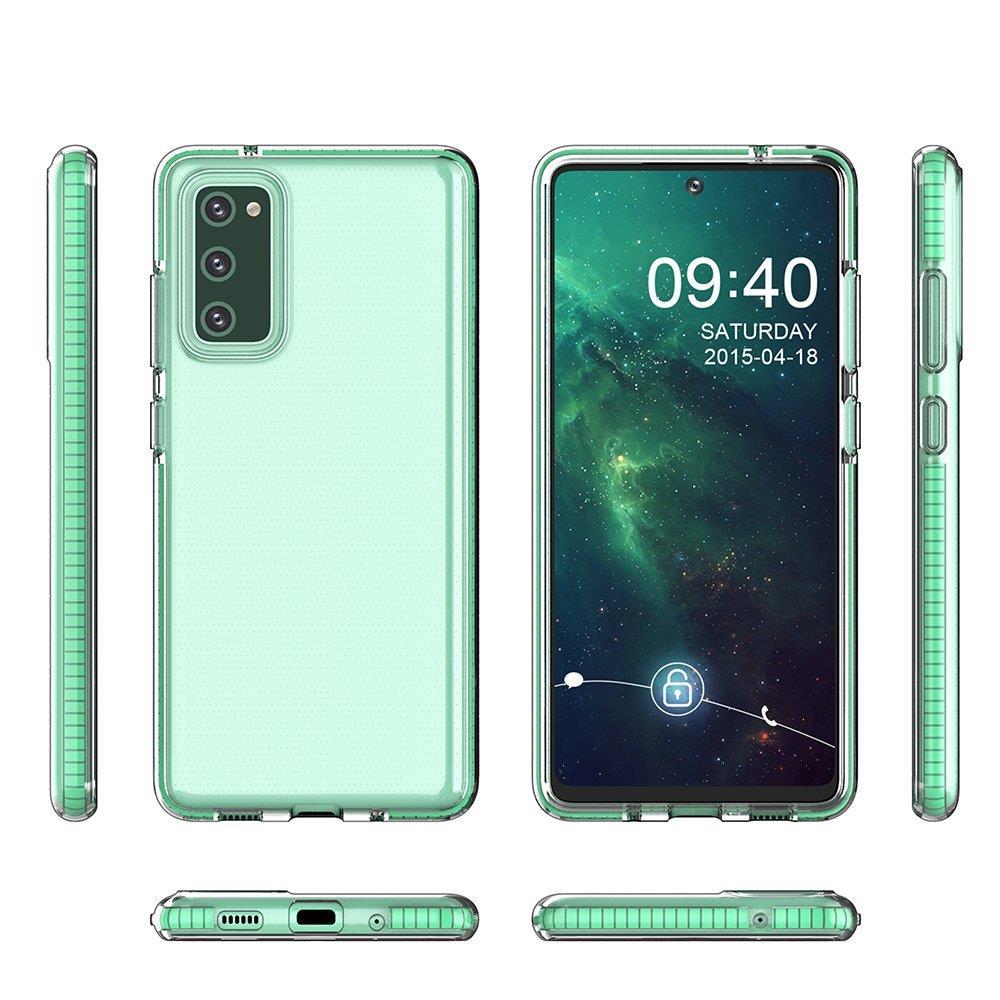 OEM Samsung Galaxy A72 / A72 5G Spring Case Λεπτή Θήκη Σιλικόνης - Διάφανη - Mint