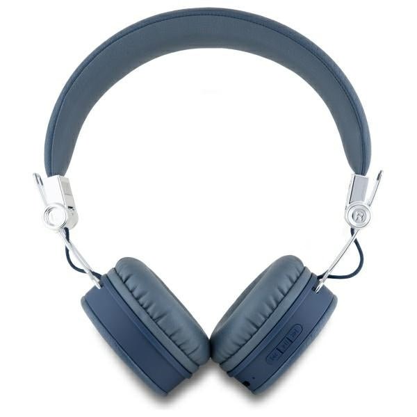 Guess Over - Ear Grained Classic Round Shape - Ασύρματα Bluetooth Ακουστικά - Blue