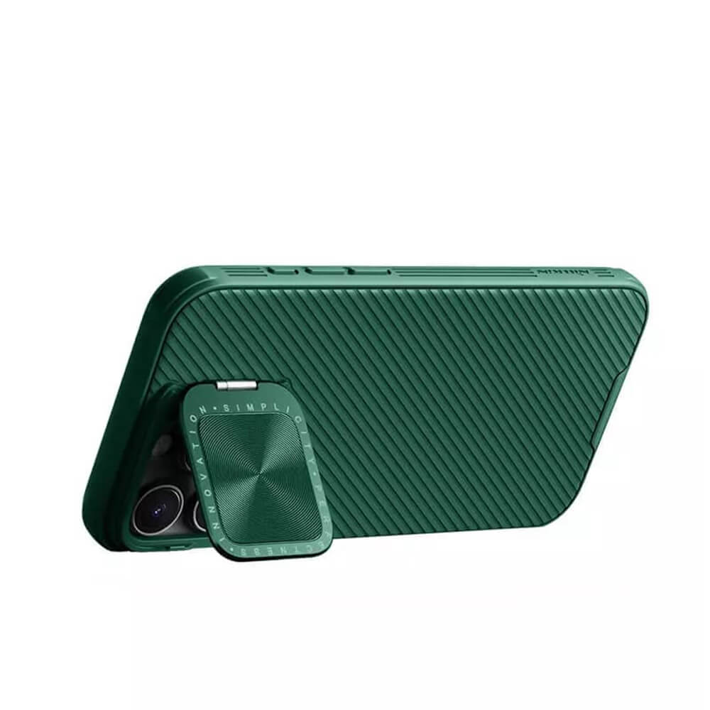 Nillkin iPhone 16 Pro Max CamShield Prop Σκληρή Θήκη με Κάλυμμα για την Κάμερα - Green