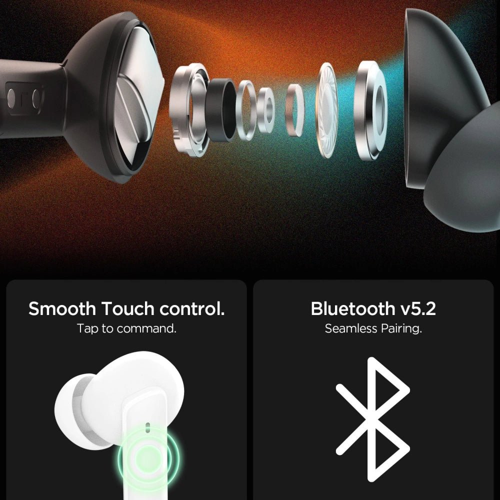 Spigen SA2402 ANC Pro - Ασύρματα Bluetooth Ακουστικά - White