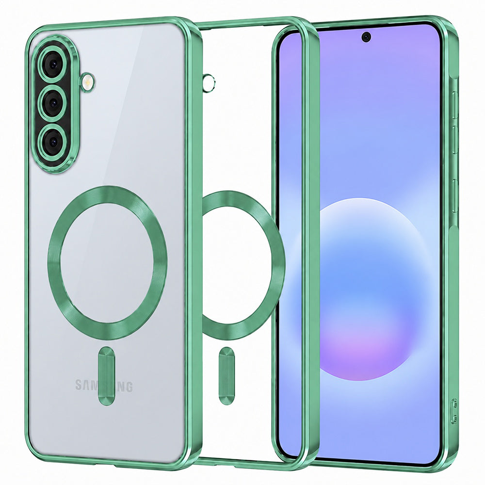 Techsuit Samsung Galaxy A57 5G - Θήκη Σιλικόνης - Luxury Crystal MagSafe - Light Green