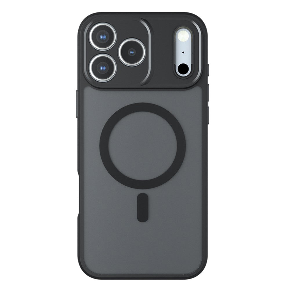 Techsuit iPhone 18 Pro / iPhone 17 Pro - Σκληρή Θήκη με Πλαίσιο Σιλικόνης και MagSafe - PureFrost - Frosted Black