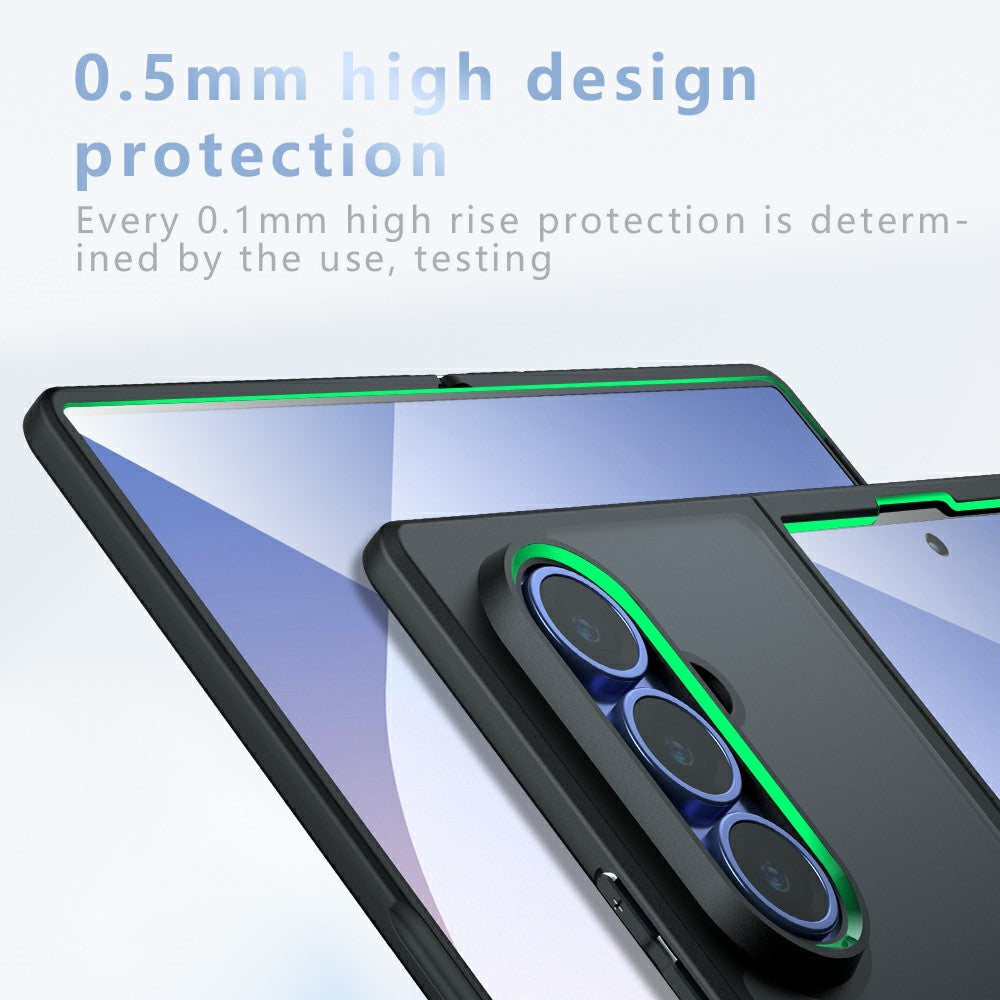 Techsuit Samsung Galaxy Z Fold8 Ultra - Σκληρή Θήκη με Πλαίσιο Σιλικόνης και MagSafe - PureFrost - Frosted Black
