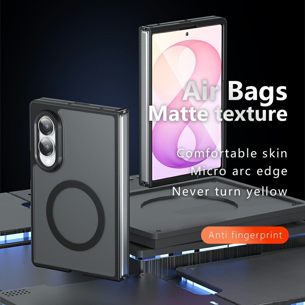Techsuit Samsung Galaxy Z Fold8 - Σκληρή Θήκη με Πλαίσιο Σιλικόνης και MagSafe - PureFrost - Frosted Black