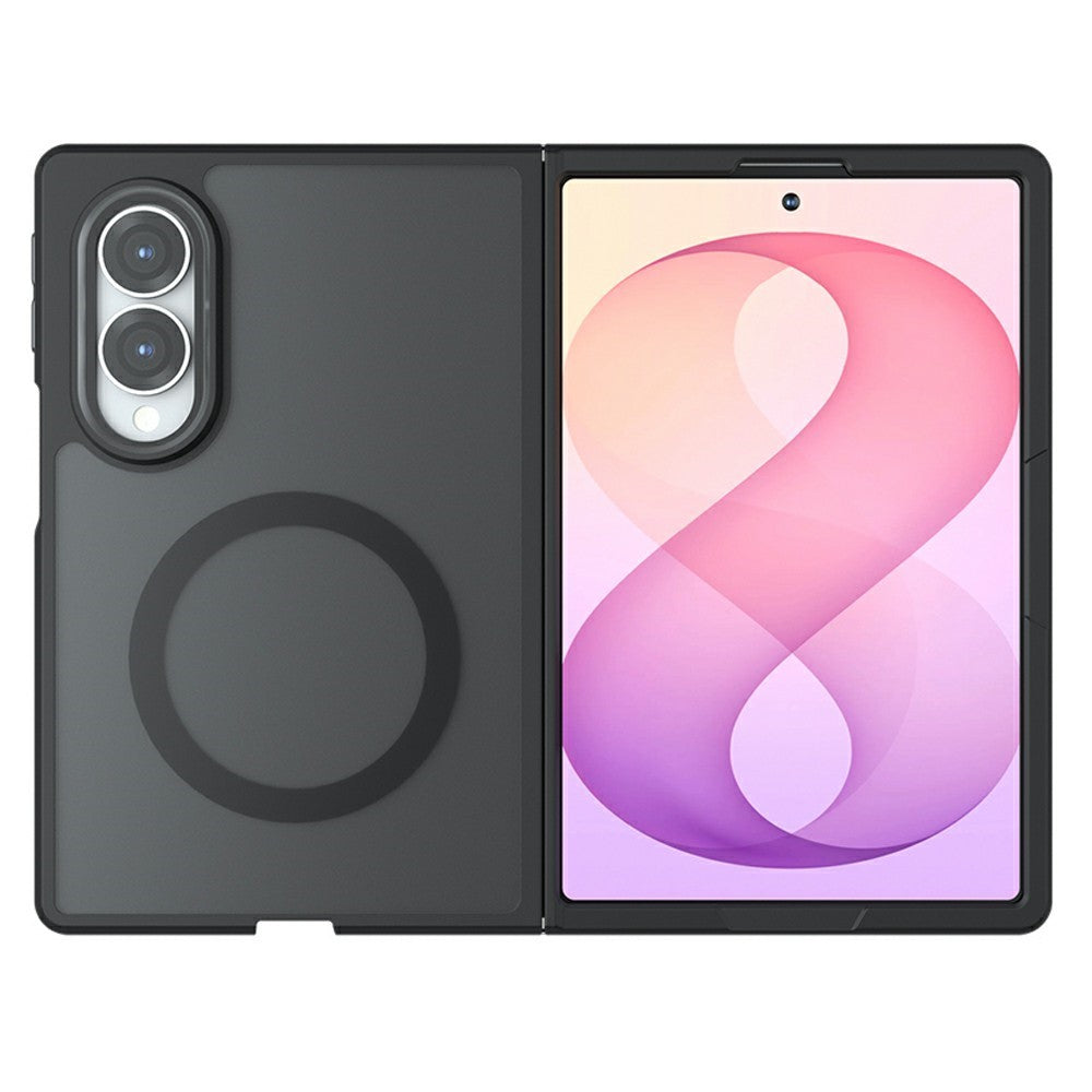 Techsuit Samsung Galaxy Z Fold8 - Σκληρή Θήκη με Πλαίσιο Σιλικόνης και MagSafe - PureFrost - Frosted Black