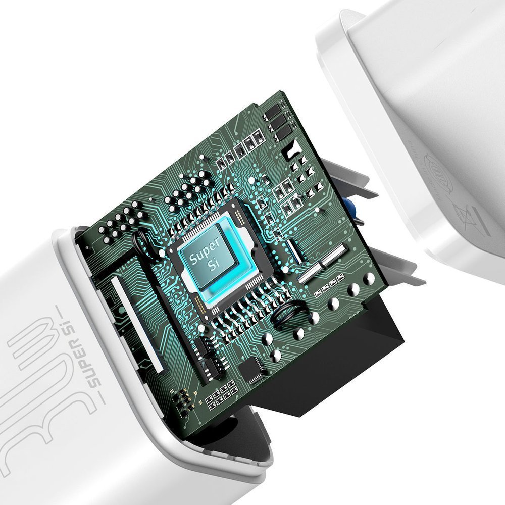Baseus Super Si 1C PD 30W Οικιακός Φορτιστής με Θύρα Type - C - White - CCSUP - J02