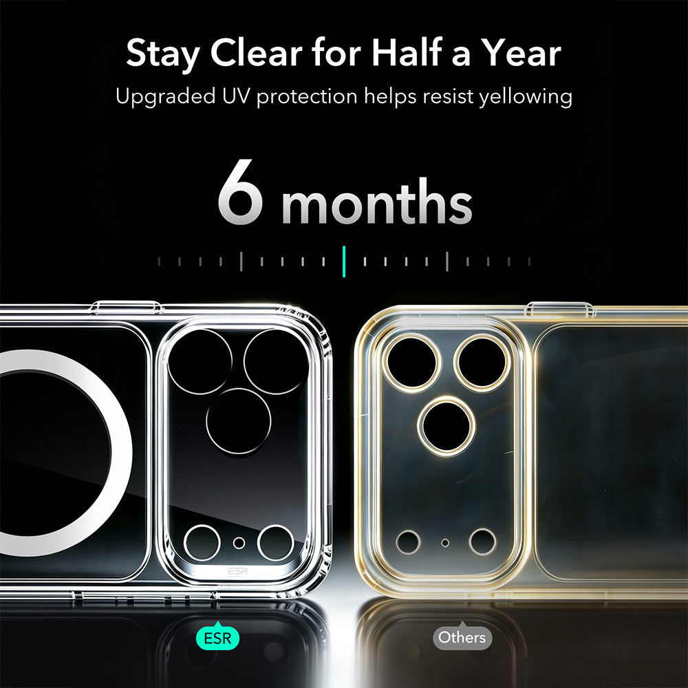 ESR iPhone 18 Pro Max / iPhone 17 Pro Max - Σκληρή Θήκη με Πλαίσιο Σιλικόνης και MagSafe - Classic Hybrid Halolock - Clear
