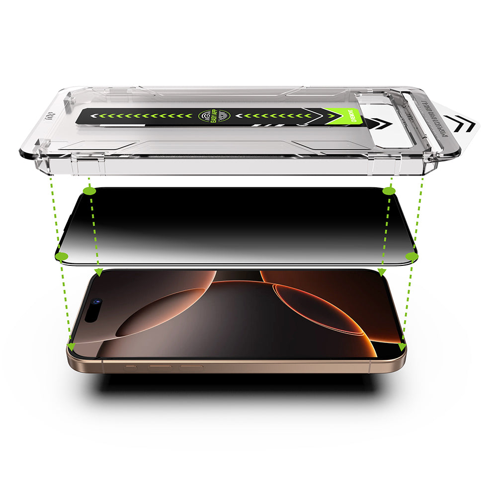 Techsuit iPhone 18 Pro - Full Screen Αντιχαρακτικό Γυαλί Οθόνης - TitanGlass FullCover - Privacy