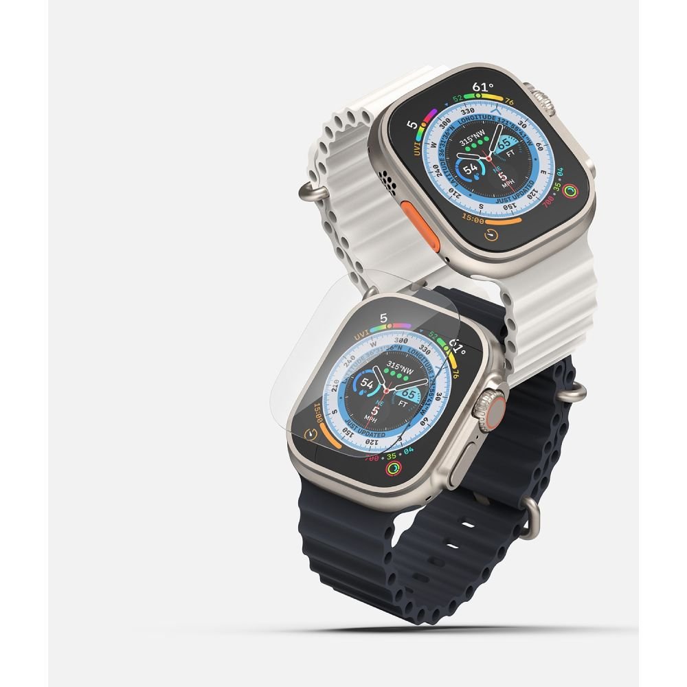 Ringke Προστασία Οθόνης Apple Watch Ultra (1/2/3) - 49mm - ID FC 0.3mm - 2.5D 9H Screen Αντιχαρακτικό Γυαλί Οθόνης - 4 Τεμάχια - Διάφανο