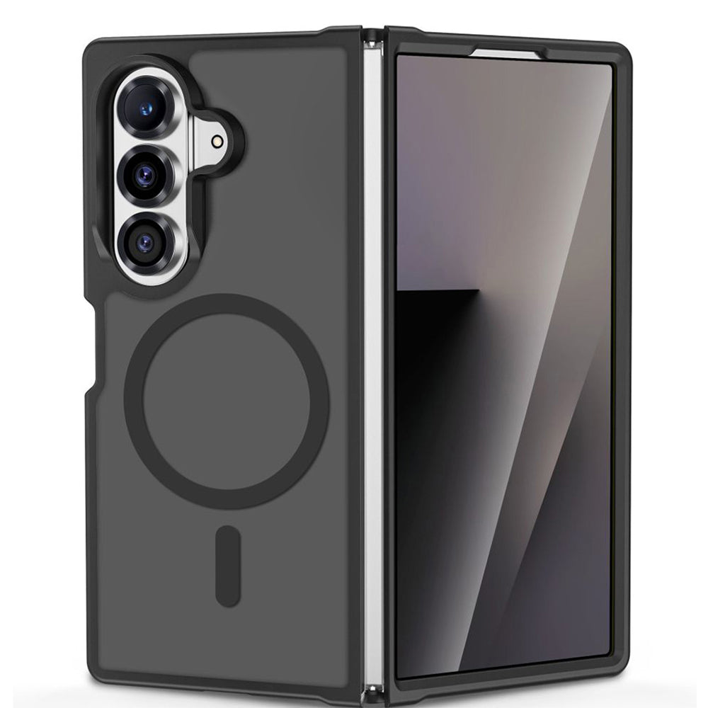 Techsuit Samsung Galaxy Z Fold8 Ultra - Σκληρή Θήκη με Πλαίσιο Σιλικόνης και MagSafe - PureFrost - Frosted Black