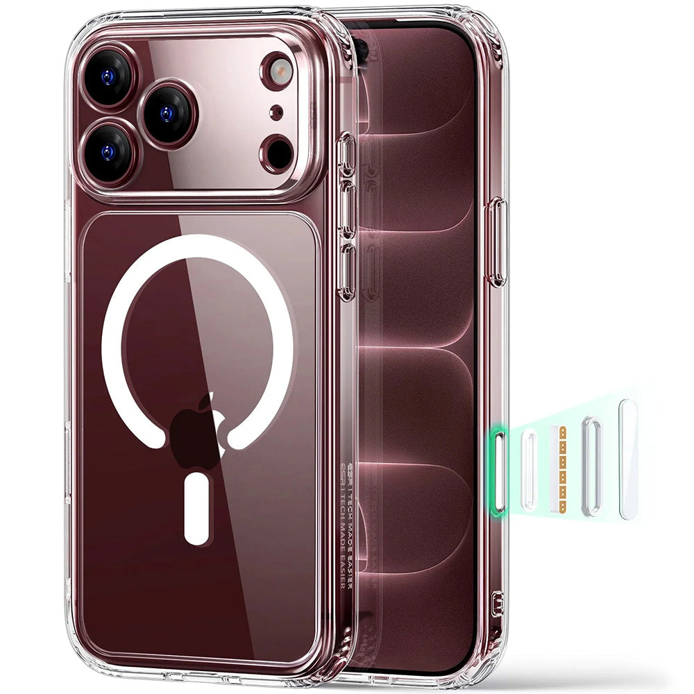 ESR iPhone 18 Pro Max / iPhone 17 Pro Max - Σκληρή Θήκη με Πλαίσιο Σιλικόνης και MagSafe - Classic Hybrid Halolock - Clear