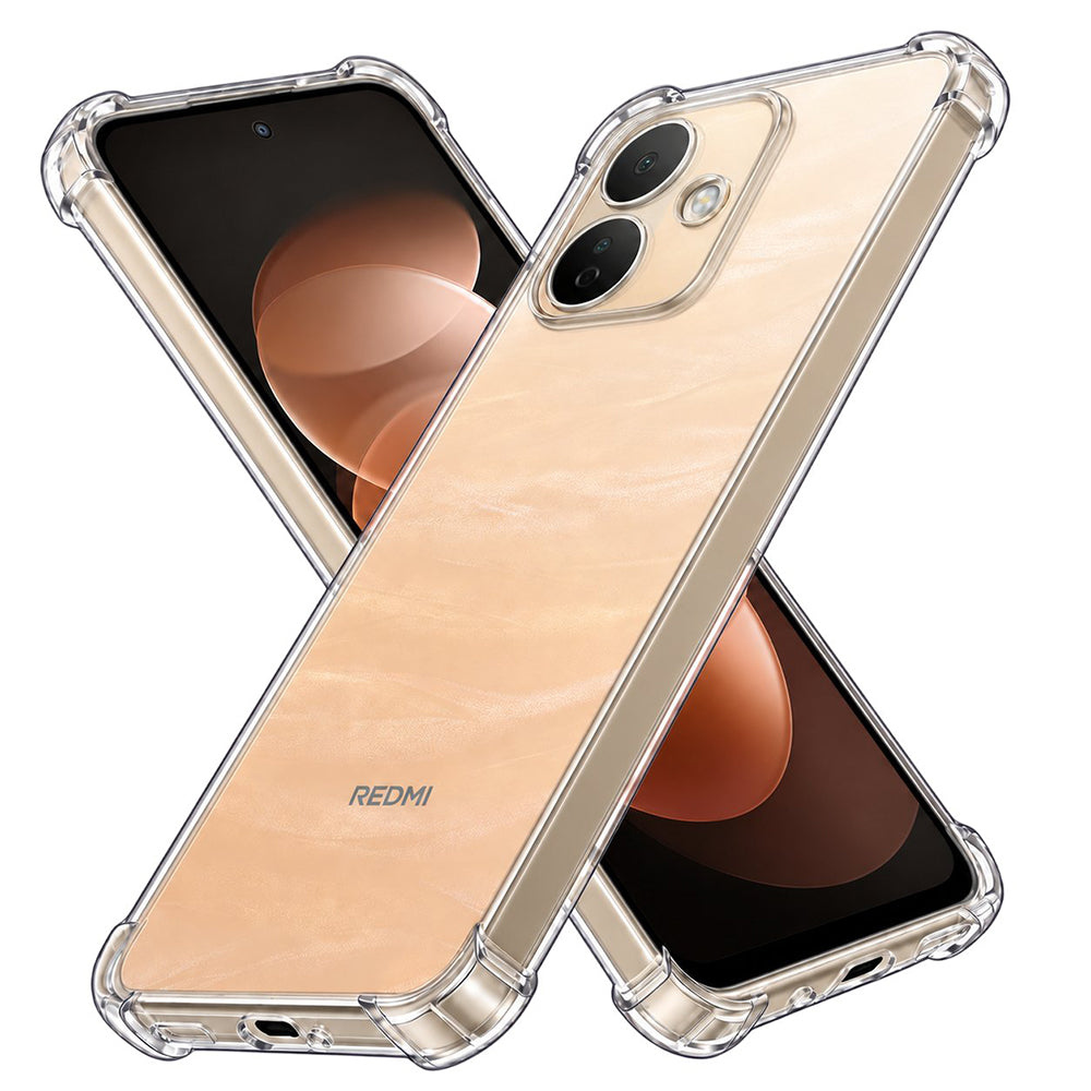 Techsuit Xiaomi Redmi Note 17 Pro 5G - Θήκη Σιλικόνης με Ενισχυμένες Γωνίες - Shockproof Clear Silicone - Clear