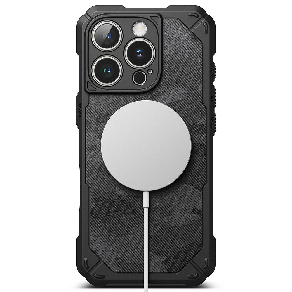Ringke iPhone 16 Pro Max Rugged Gear Magnetic Σκληρή Θήκη TPU με MagSafe - Camo Black
