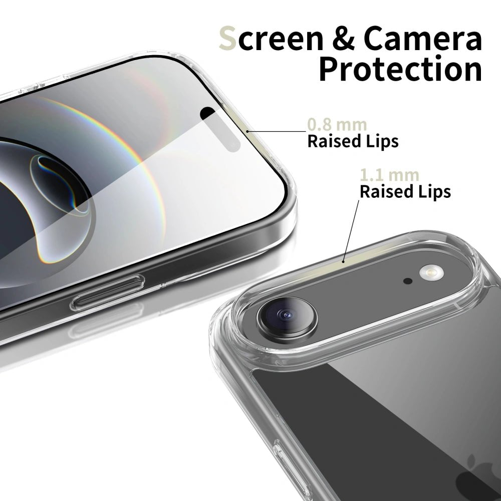 Tech - Protect iPhone Air Flexair Hybrid - Σκληρή Θήκη με Πλαίσιο Σιλικόνης - Διάφανη