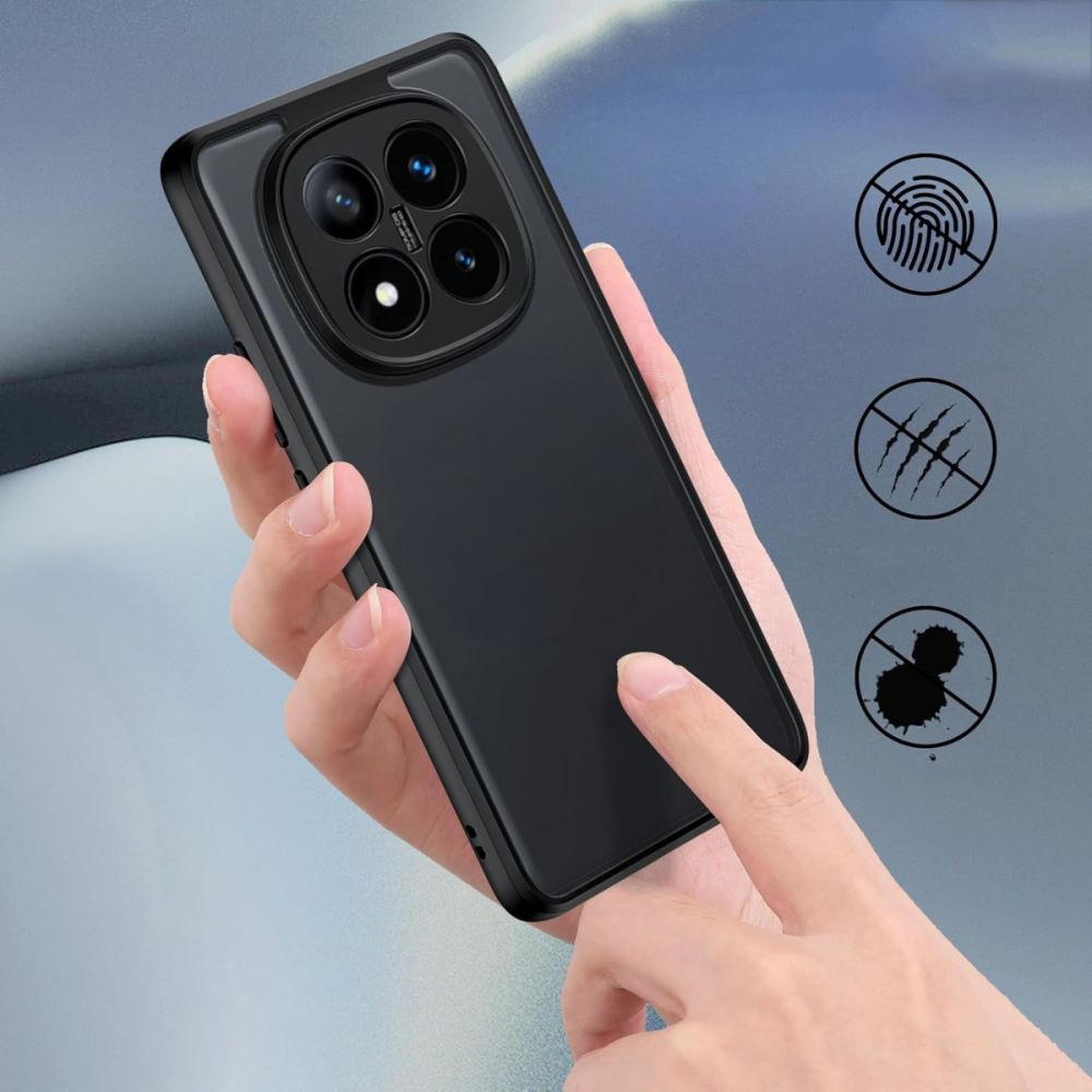 Tech - Protect Xiaomi Redmi Note 14 Pro+ 5G MagMat Σκληρή Θήκη με Πλαίσιο Σιλικόνης - Matte Black / Clear