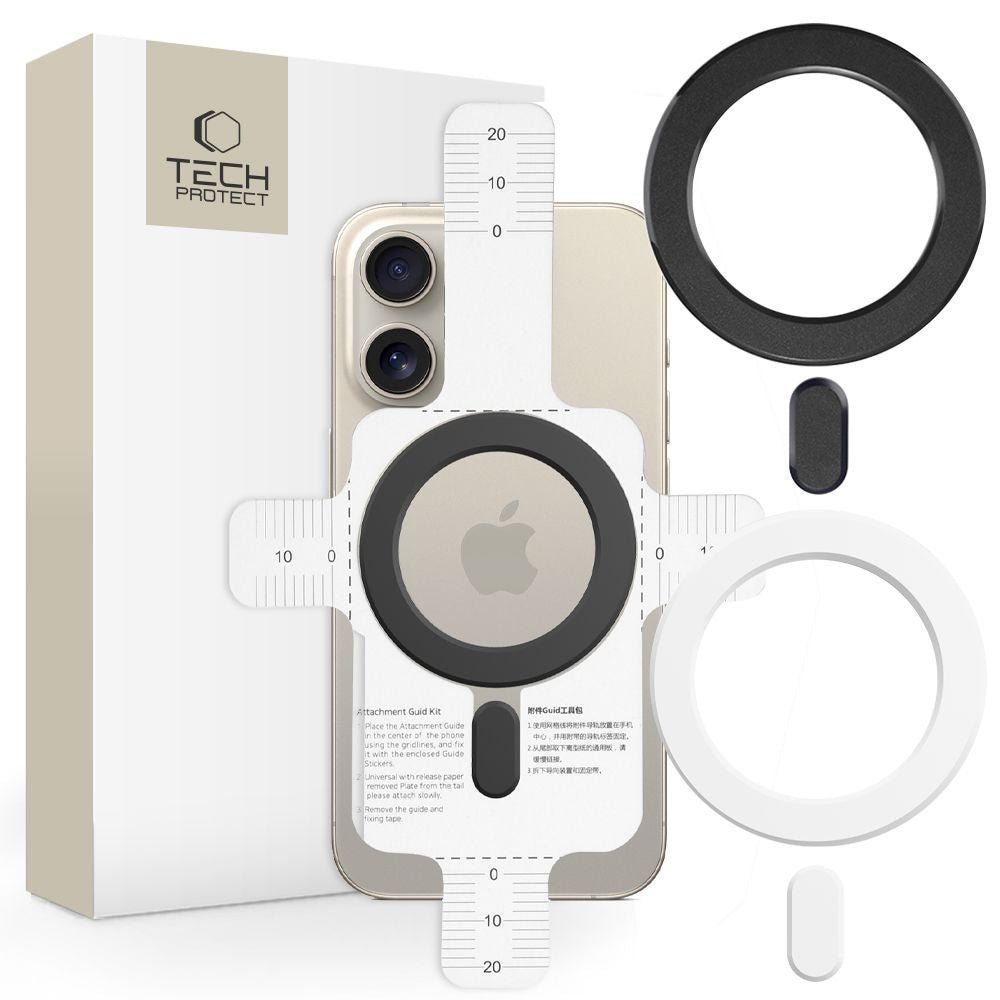 Tech - Protect MMP - 100 Magnetic Δακτύλιος MagSafe - 2 Τεμάχια - Black / White