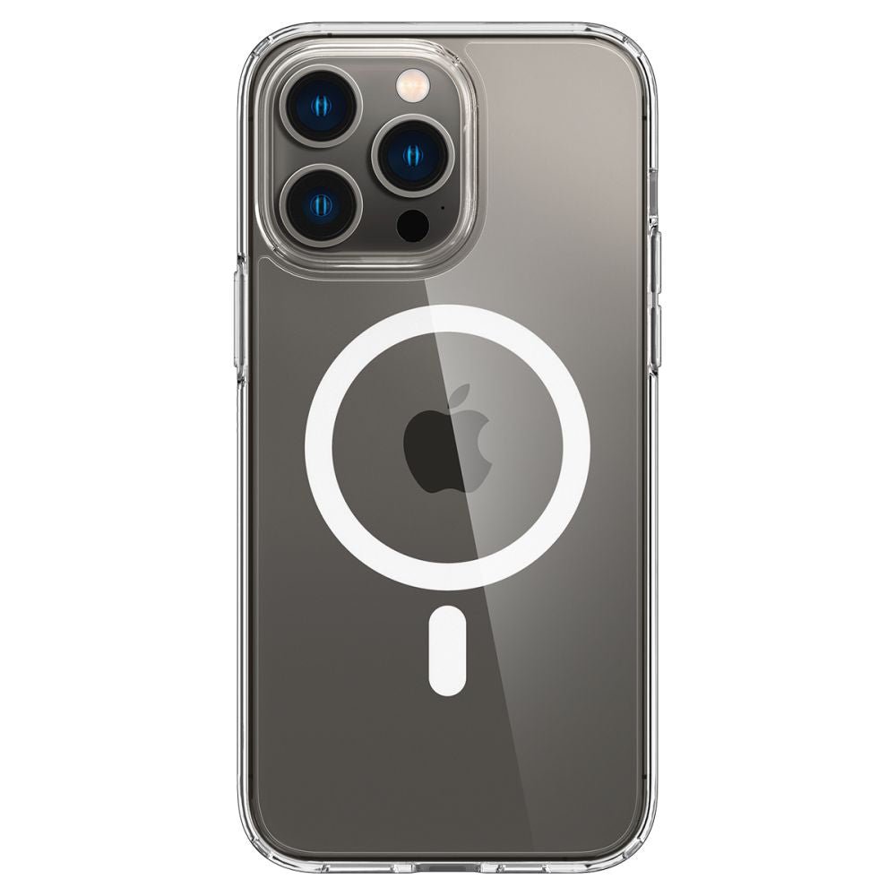 Spigen iPhone 14 Pro Ultra Hybrid Mag Σκληρή Θήκη με Πλαίσιο Σιλικόνης Και MagSafe - White / Διάφανη
