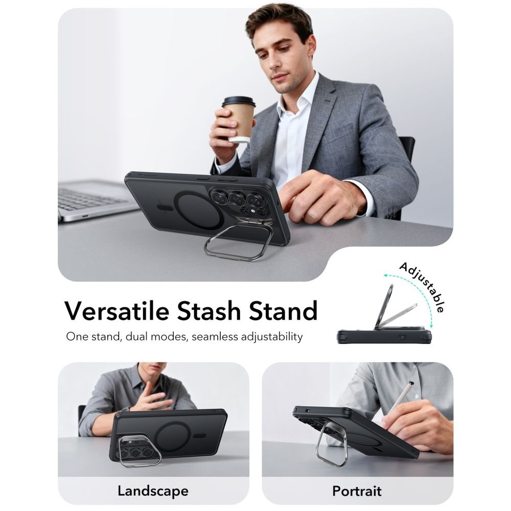 ESR Samsung Galaxy S26 Ultra - Σκληρή Θήκη με Πλαίσιο Σιλικόνης και MagSafe - Classic Hybrid Kickstand MagSafe - Frosted Black