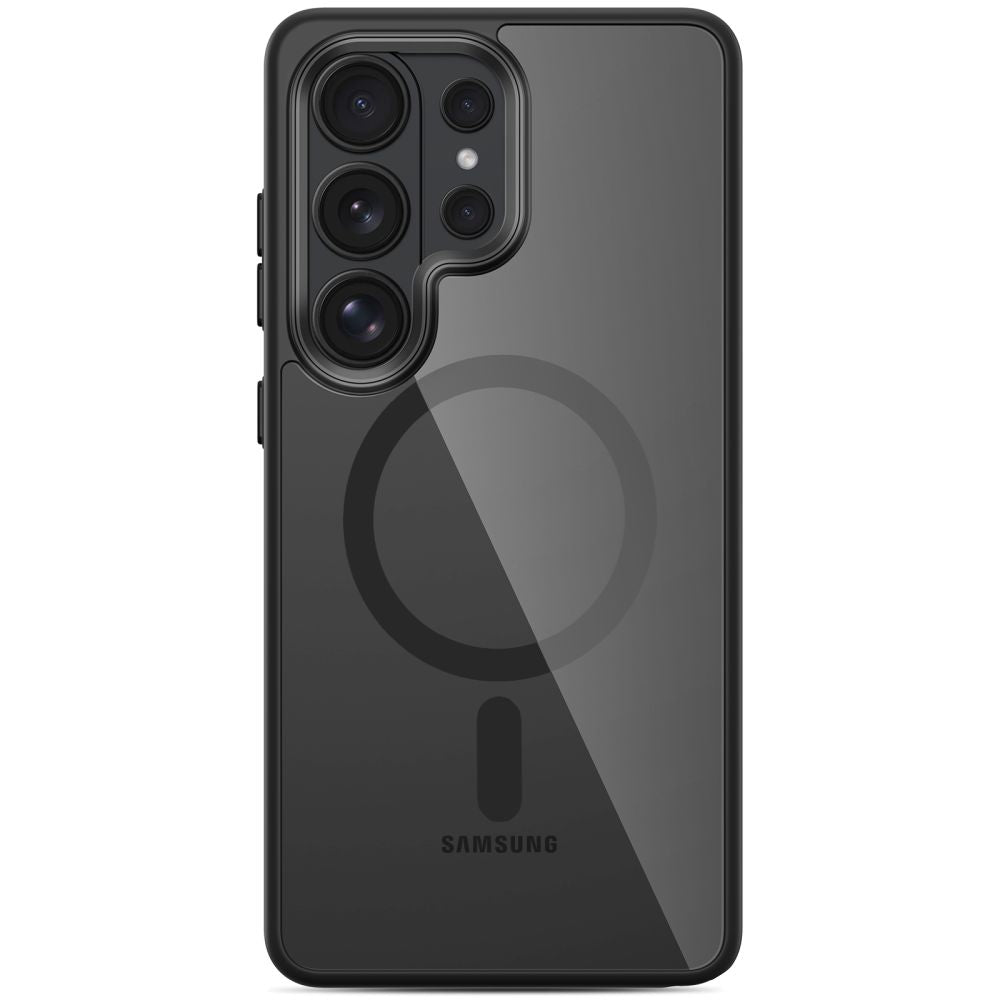 Tech - Protect Samsung Galaxy S26 Ultra - Σκληρή Θήκη με Πλαίσιο Σιλικόνης και MagSafe - MagMat MagSafe - Clear / Black