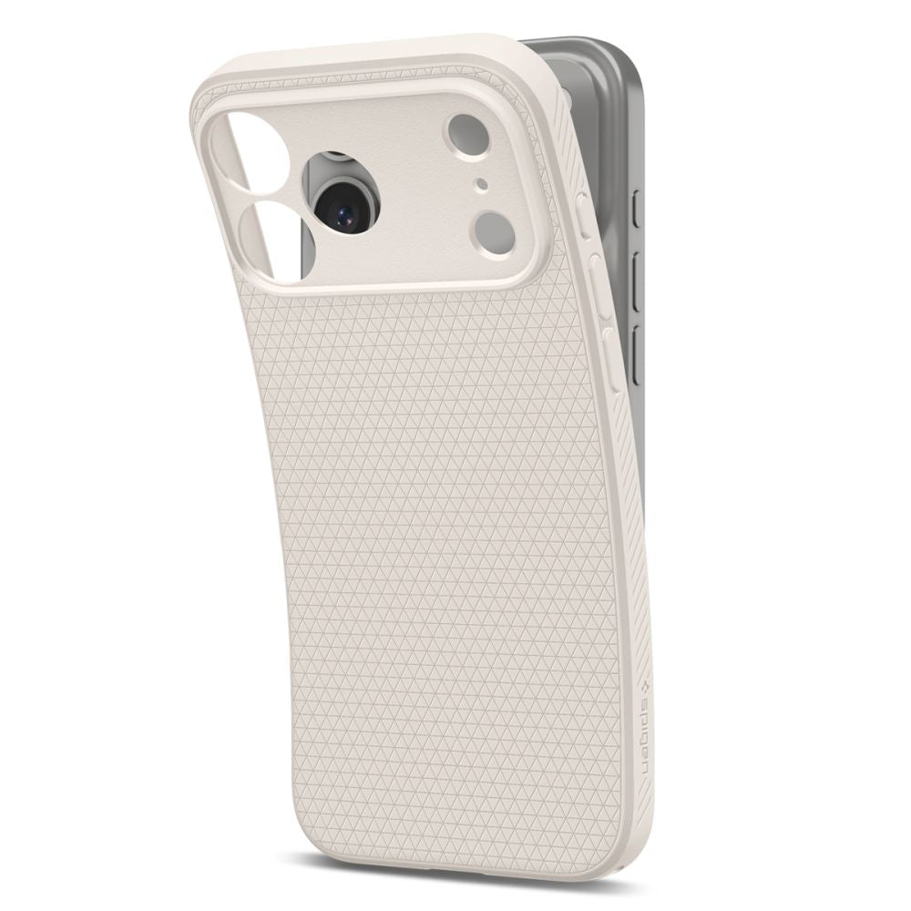 Spigen iPhone 18 Pro / iPhone 17 Pro - Θήκη Σιλικόνης - Liquid Air - Natural Titanium