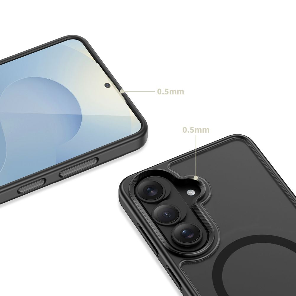 Tech - Protect Samsung Galaxy S26 - Σκληρή Θήκη με Πλαίσιο Σιλικόνης και Σταντ - Magrack MagSafe - Matte Black