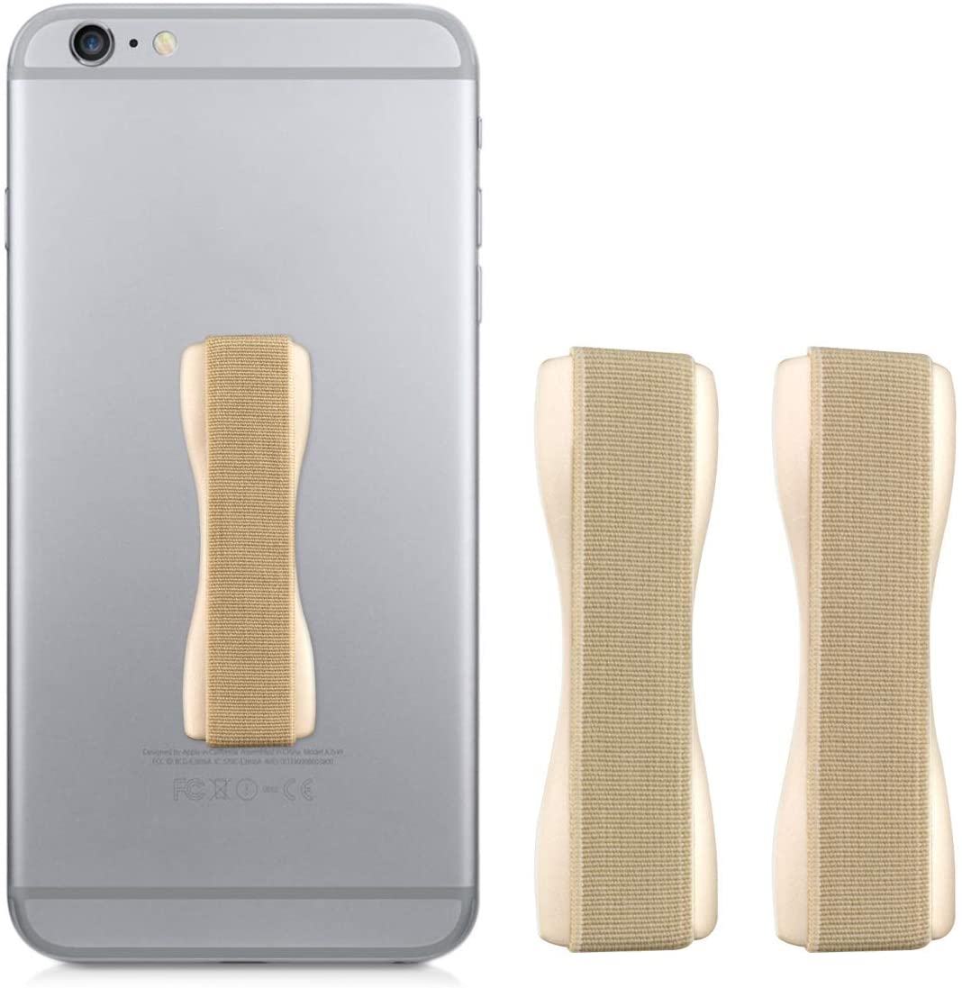 KW Σετ με 3 Finger Holders for Smartphones / iPhones - Αξεσουάρ για Εύκολο Κράτημα με Ένα Χέρι - Gold - 43997.05