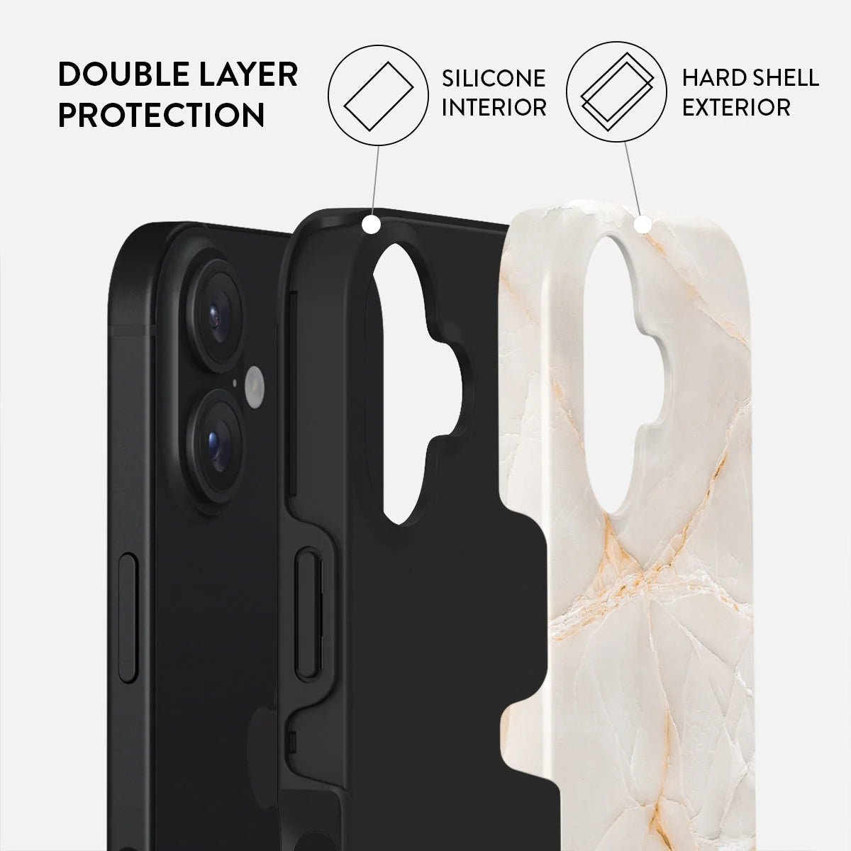 Burga iPhone 16 Fashion Tough MagSafe Σκληρή Θήκη με MagSafe - Vanilla Sand