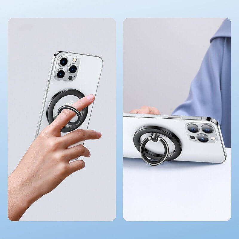 Joyroom Magnetic Ring Holder - Μαγνητικό Δαχτυλίδι Συγκράτησης Κινητού - Βάση Στήριξης - Black - JR - Mag - M2