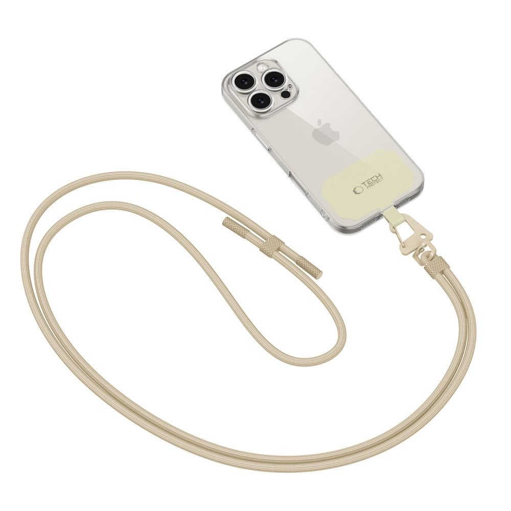 Tech - Protect C5S Rope CrossBody Strap - Universal Λουράκι για Θήκη Κινητού - Taupe
