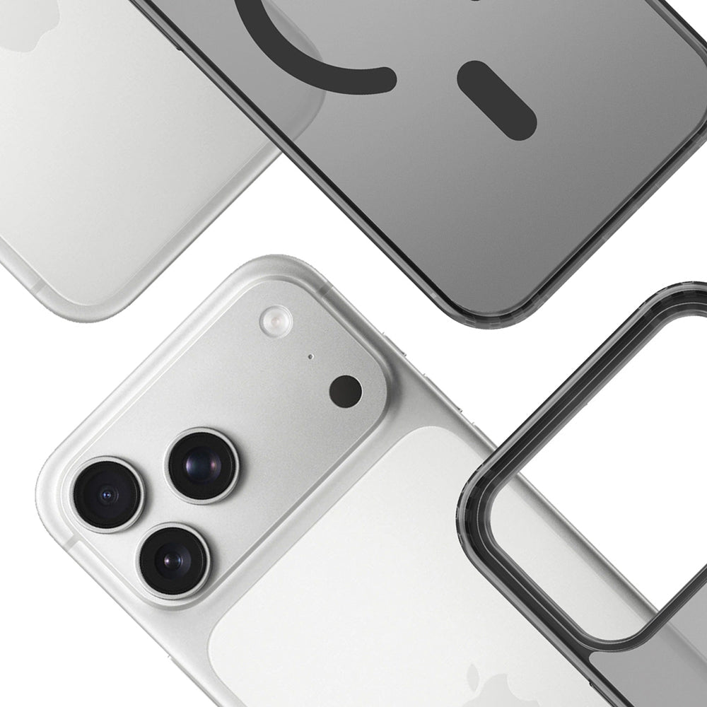 3MK iPhone 17 Pro Σκληρή Θήκη με Πλαίσιο Σιλικόνης και MagSafe - Frosty MagCase - Black