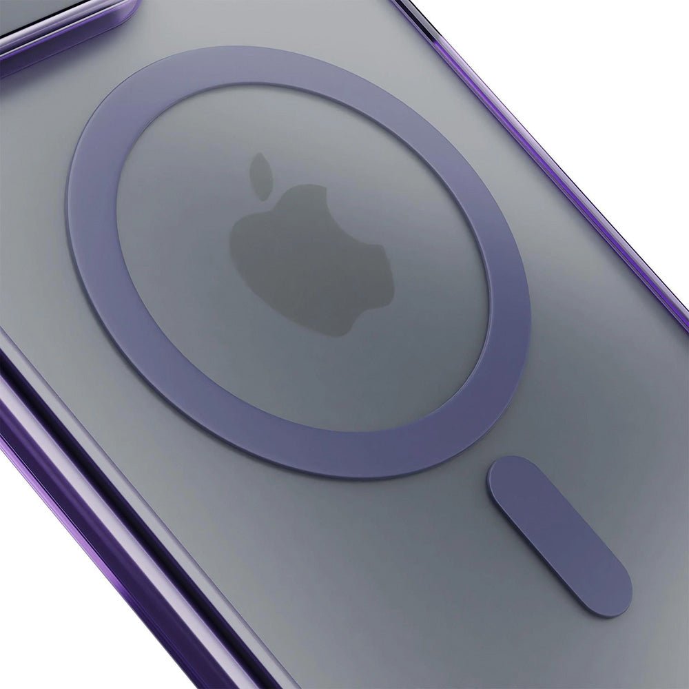 3MK iPhone 17 Pro Σκληρή Θήκη με Πλαίσιο Σιλικόνης και MagSafe - Frosty MagCase - Purple