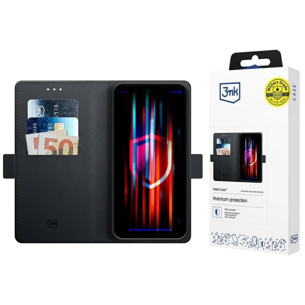 3MK iPhone 17 Pro - Θήκη Πορτοφόλι Stand από Δερματίνη - Wallet Case - Black