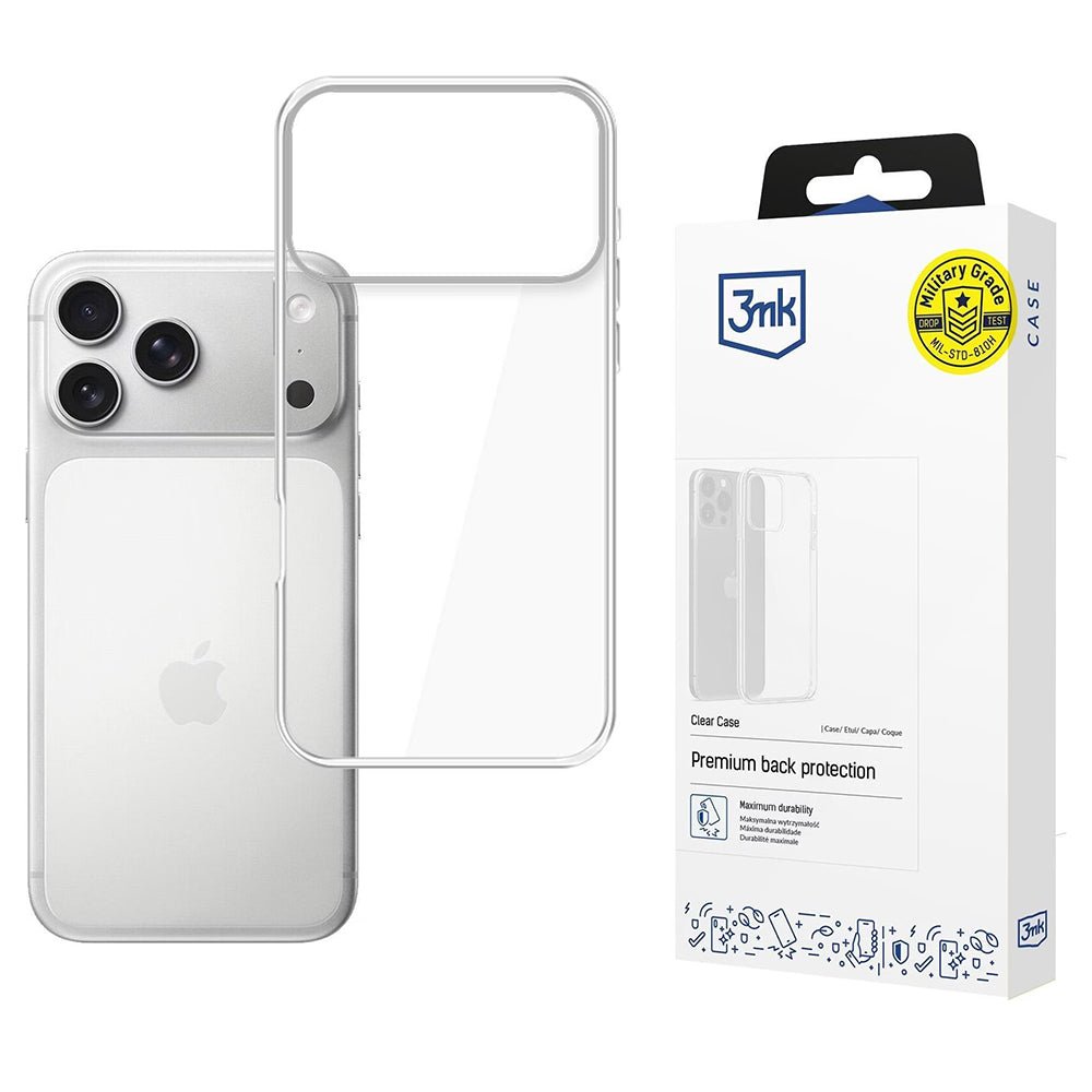 3MK iPhone 17 Pro Θήκη Σιλικόνης TPU - Clear Case - Clear