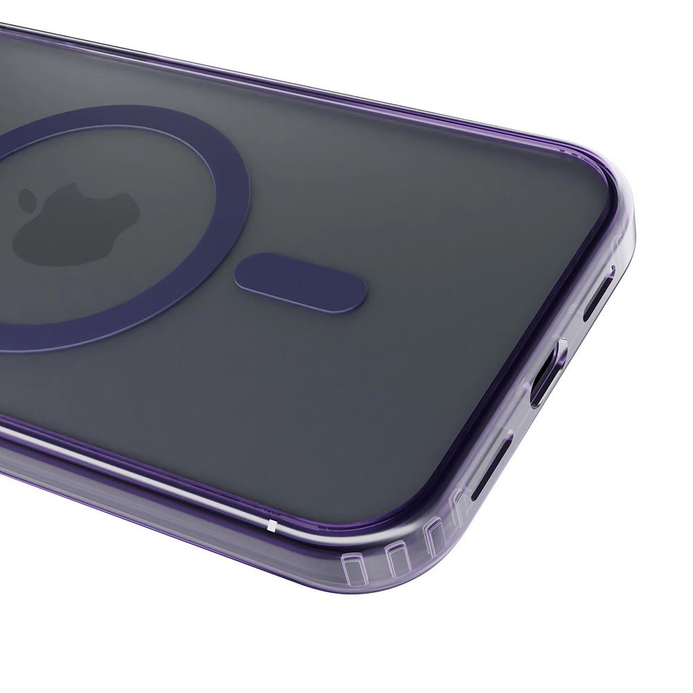 3MK iPhone 17 Σκληρή Θήκη με Πλαίσιο Σιλικόνης και MagSafe - Frosty MagCase - Purple