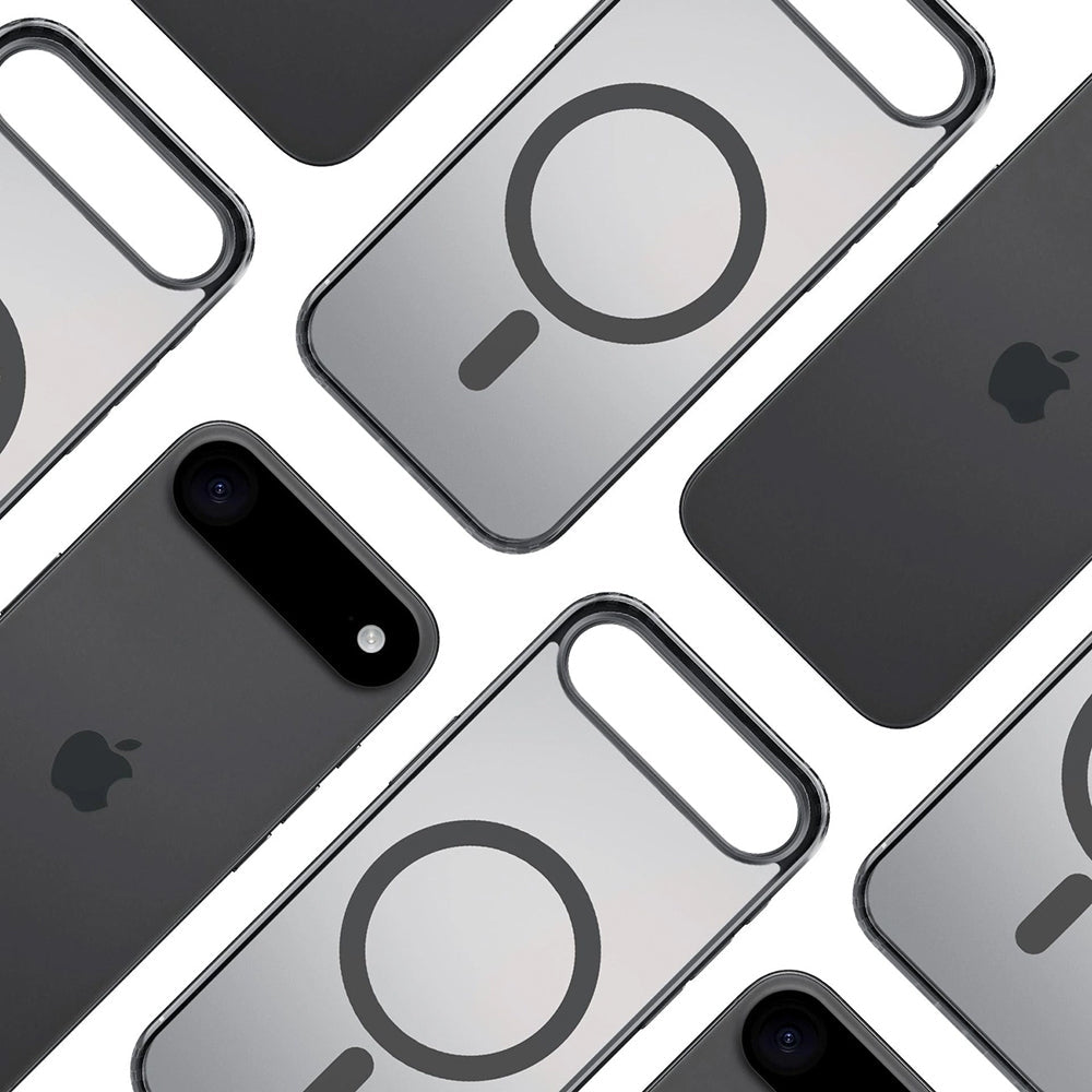 3MK iPhone Air Σκληρή Θήκη με Πλαίσιο Σιλικόνης και MagSafe - Frosty MagCase - Grey