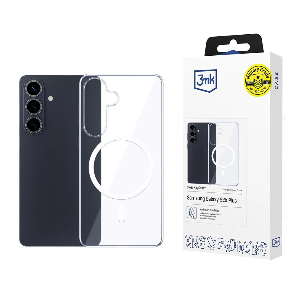 3MK Samsung Galaxy S26 Plus Θήκη Σιλικόνης TPU με MagSafe - Clear MagCase - Clear