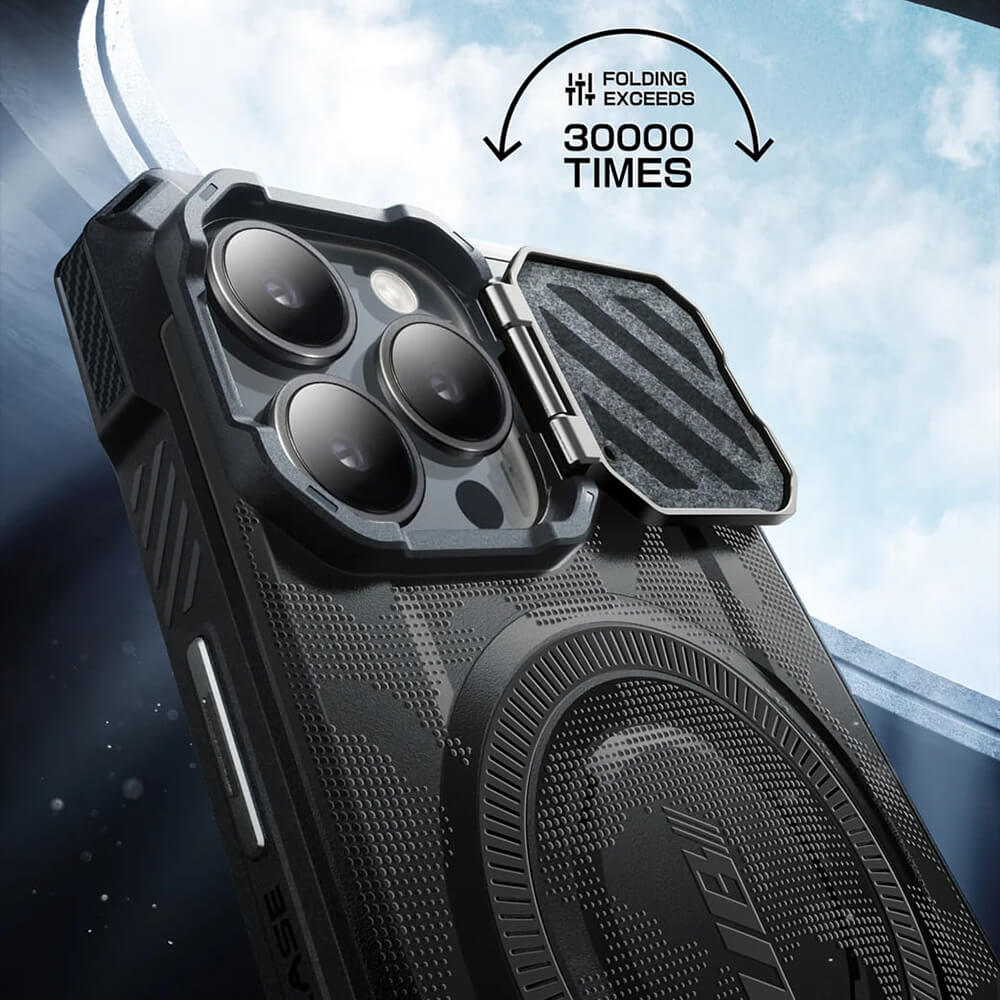 Supcase iPhone 16 Pro Max - Unicorn Beetle XT MagSafe - Σκληρή Θήκη με Προστασία Κάμερας / Stand - Camo Gray