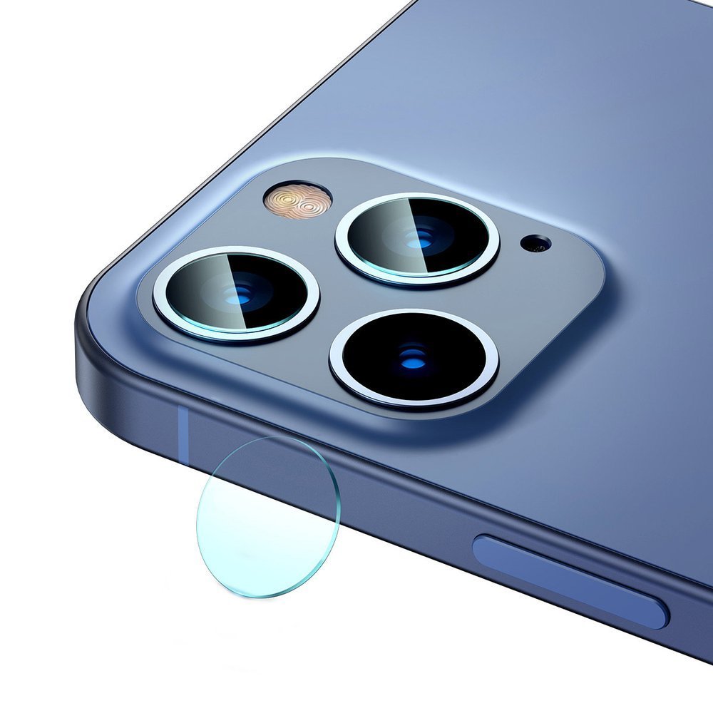 Baseus iPhone 12 Pro / iPhone 12 Pro Max Gem Camera Lens 3H 0.25mm Προστατευτικό Φιλμ για την Κάμερα - 2 Τεμάχια - Διάφανο - SGAPIPH61P - JT02