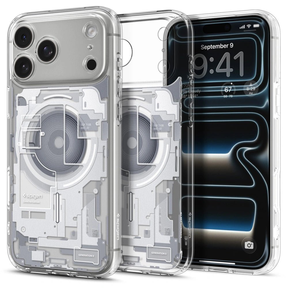 Spigen iPhone 17 Pro - Ultra Hybrid Mag - Σκληρή Θήκη με Πλαίσιο Σιλικόνης Και MagSafe - Zero One White