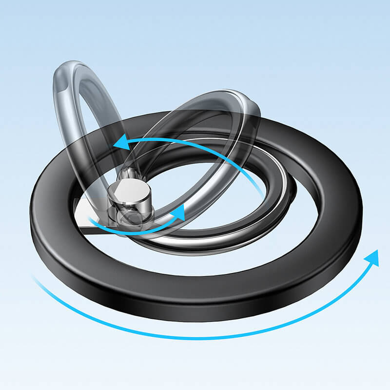 Joyroom Magnetic Ring Holder - Μαγνητικό Δαχτυλίδι Συγκράτησης Κινητού - Βάση Στήριξης - Black - JR - Mag - M2