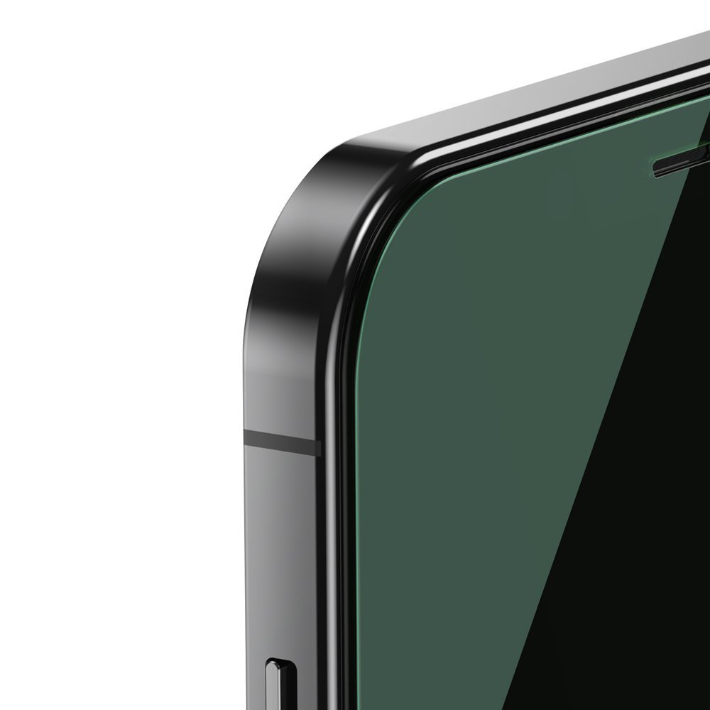 Baseus iPhone 12 Pro Max 0.15mm Eye Protection Full Screen Αντιχαρακτικό Γυαλί Οθόνης - 2 Τεμάχια - Green Light / Clear - SGAPIPH67N - LQ02