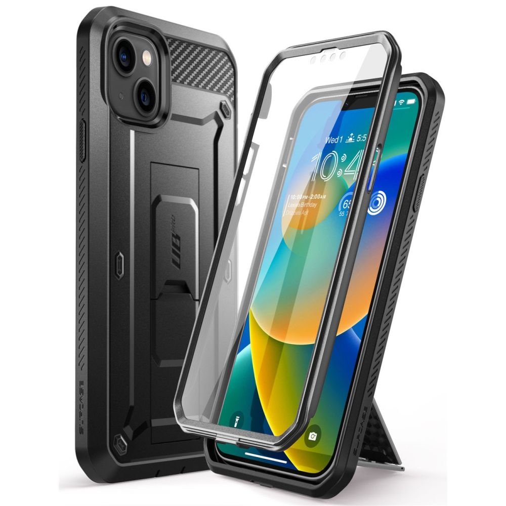 Supcase iPhone 14 Plus Unicorn Beetle Pro Σκληρή Θήκη με Προστασία Οθόνης και Stand - Black